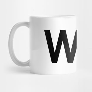 Win one word typography design Mug